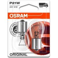 Glühlampe Sekundär OSRAM P21W Standard 24V/21W, 2 Stück von Osram