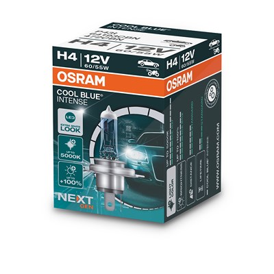 Osram H4 COOL BLUE® INTENSE Glühlampe (NEXT GEN) 1er Faltschachtel [Hersteller-Nr. 64193CBN] von Osram