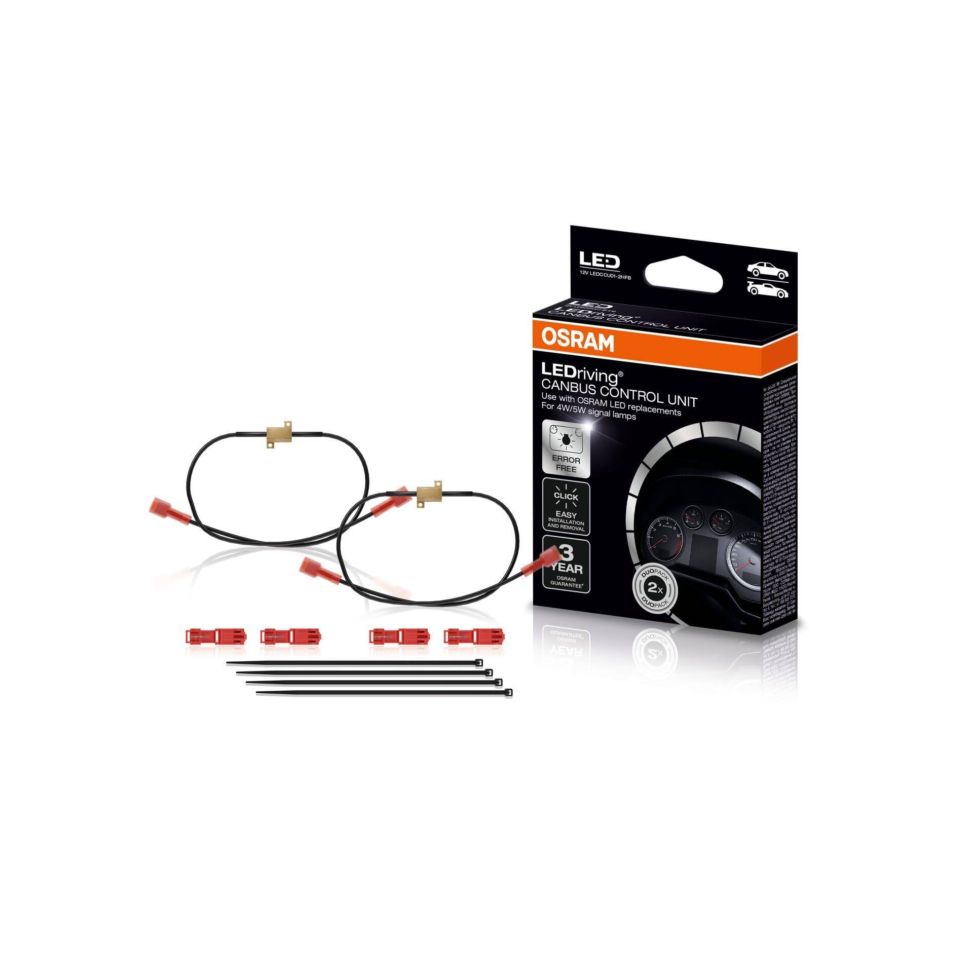 Osram LEDCCU01 LEDriving Lampe Canbus Control Unit 5W, 1er Faltschachtel, Anzahl 2, Accessori Osram LEDCCU01 LEDriving Lampe Canbus Control Unit 5W, 1er Faltschachtel, Anzahl 2, Accessori von Osram