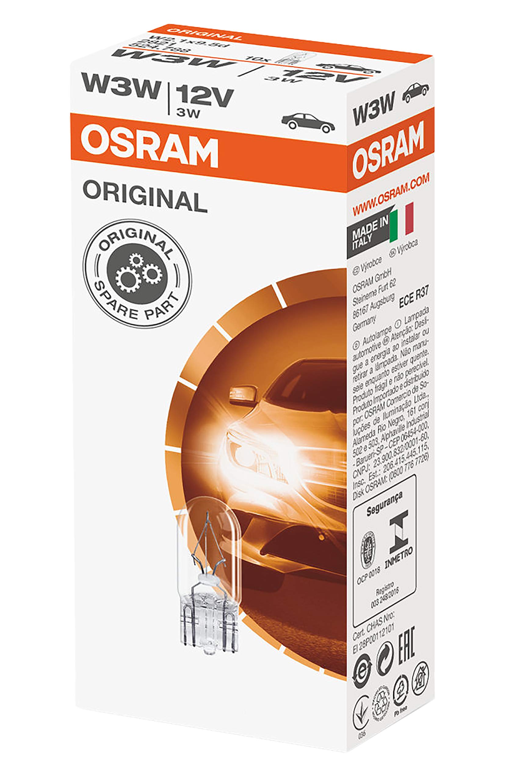 Osram 2821 ORIGINAL W3W, 12V, 1 Lampe Osram 2821 ORIGINAL W3W, 12V, 1 Lampe von SYLVANIA