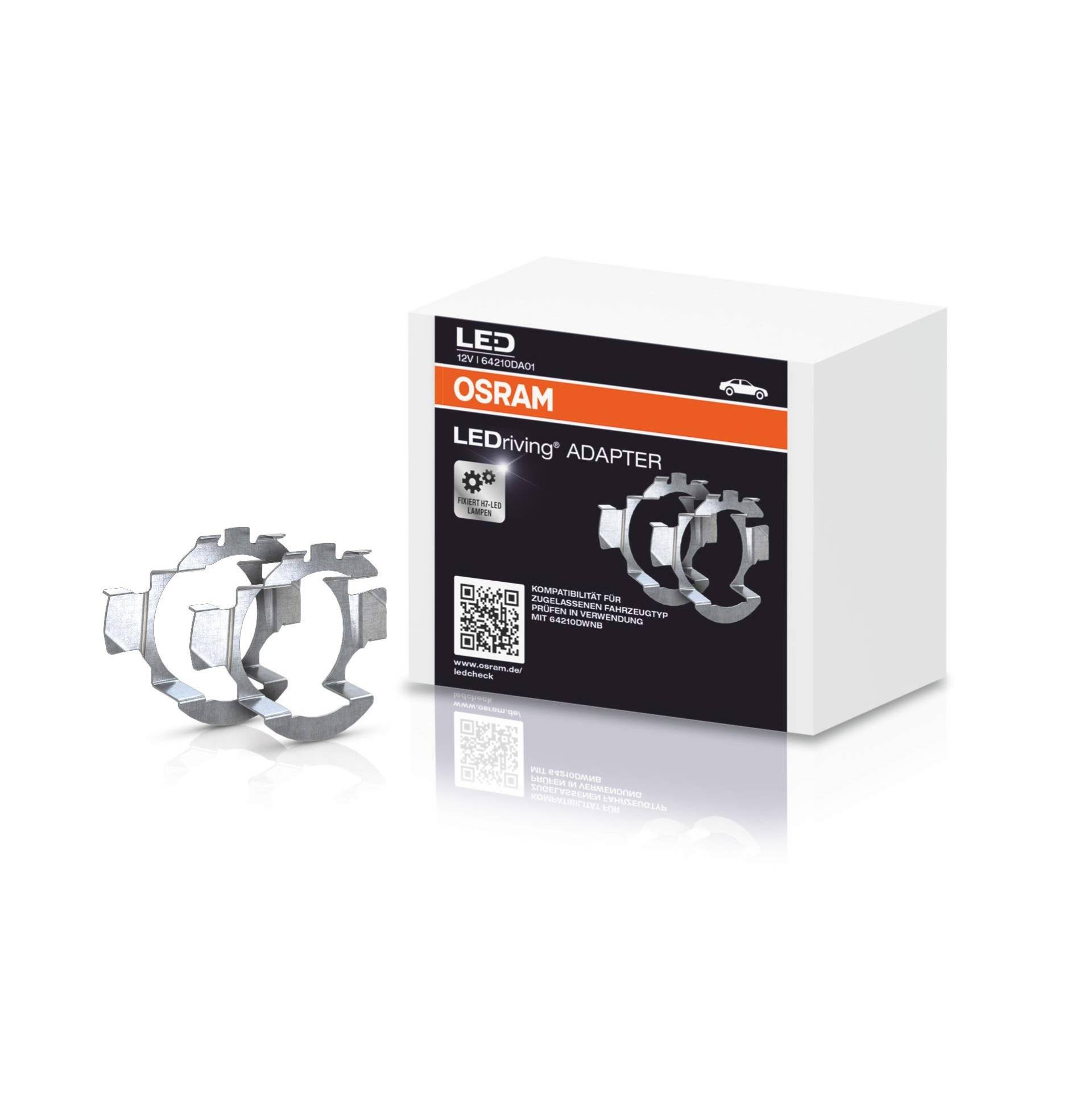 OSRAM 64210DA01 LEDriving Adapter für Night Breaker H7-LED; Lampenhalterung, argento OSRAM 64210DA01 LEDriving Adapter für Night Breaker H7-LED; Lampenhalterung, argento von Osram