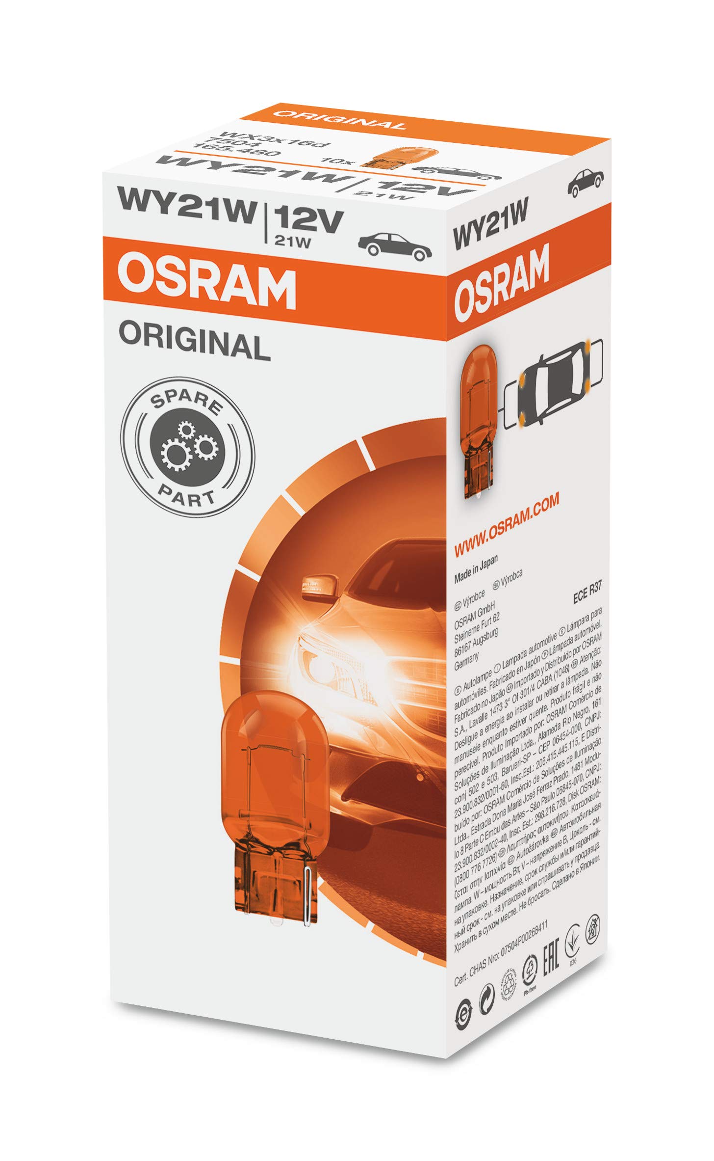 OSRAM 7504 Kennzeichenbeleuchte, 12 V, 21 W von Osram