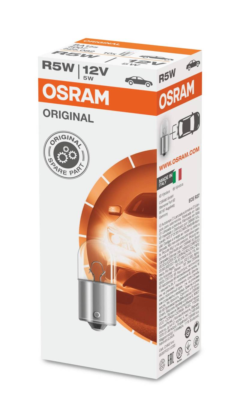 Osram 7506 ORIGINAL P21W, Blinklichtlampe, 12V, 1 Lampe von Osram