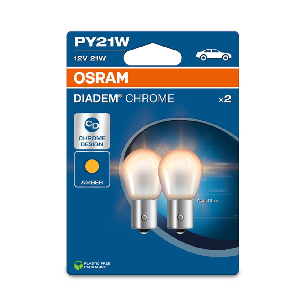 OSRAM DIADEM® Chrome, PY21W, Doppelblister, 2 Lampen, white von Osram