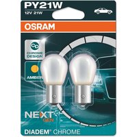 OSRAM Glühlampe, Blinkleuchte PY21W 7507DC-02B VW,AUDI,MERCEDES-BENZ,Golf IV Schrägheck (1J1),Golf V Schrägheck (1K1),POLO (9N_),TOURAN (1T1, 1T2) OSRAM Glühlampe, Blinkleuchte PY21W 7507DC-02B VW,AUDI,MERCEDES-BENZ,Golf IV Schrägheck (1J1),Golf V Schrägheck (1K1),POLO (9N_),TOURAN (1T1, 1T2) von Osram