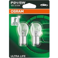 OSRAM Glühlampe, Blinkleuchte P21/5W 7528ULT-02B  VW,AUDI,MERCEDES-BENZ,Transporter V Bus (7HB, 7HJ, 7EB, 7EJ, 7EF, 7EG, 7HF, 7EC) von Osram