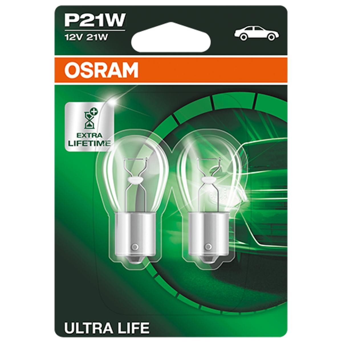 OSRAM Glühlampe, Blinkleuchte VW,AUDI,MERCEDES-BENZ 7506ULT-02B von Osram