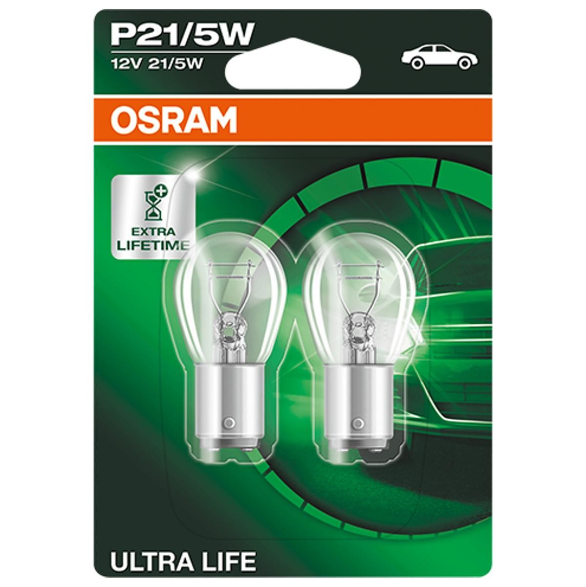 OSRAM Glühlampe, Blinkleuchte VW,AUDI,MERCEDES-BENZ 7528ULT-02B von Osram