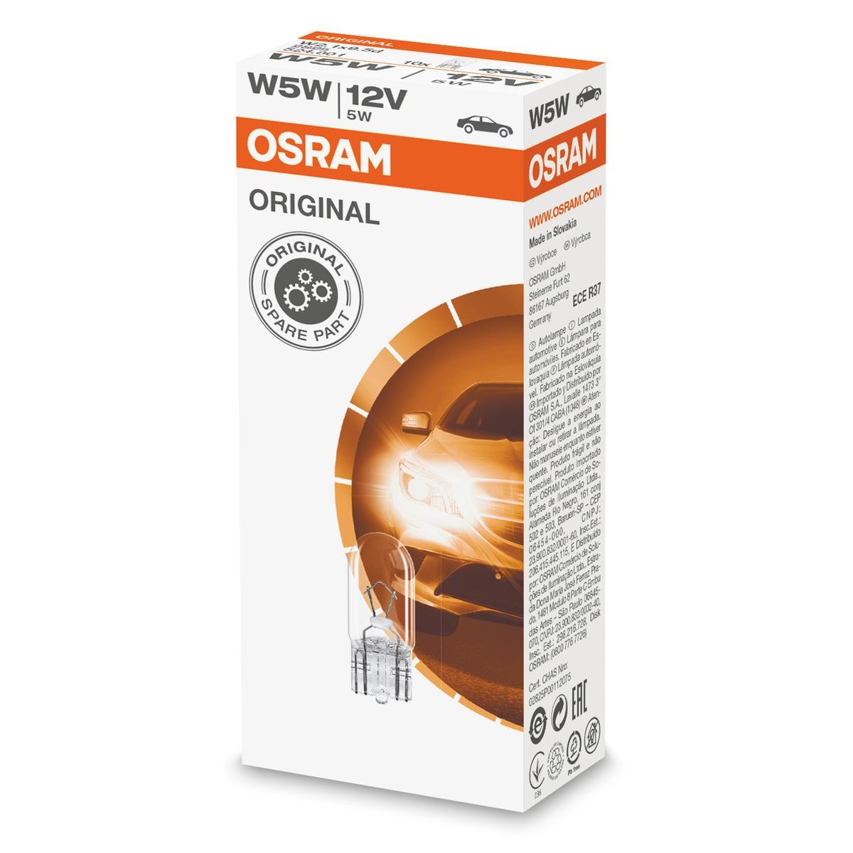 OSRAM Glühlampe, Blinkleuchte VW,AUDI,MERCEDES-BENZ 2825 von Osram
