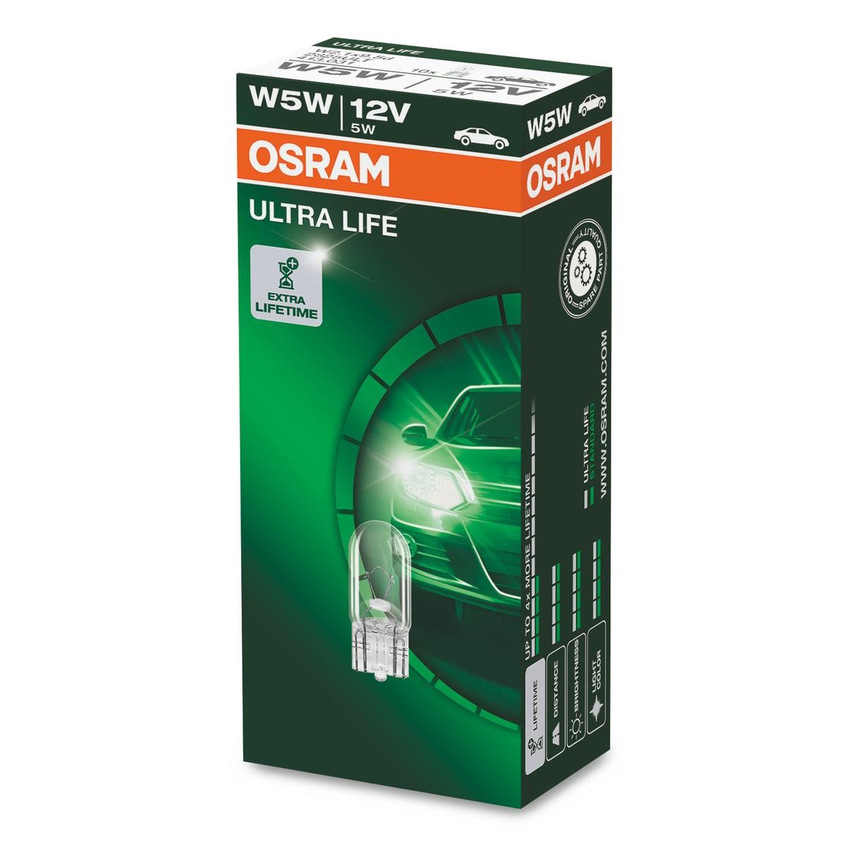 OSRAM Glühlampe, Blinkleuchte VW,AUDI,MERCEDES-BENZ 2825ULT von Osram