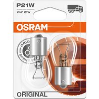 OSRAM Glühlampe, Blinkleuchte P21W 7511-02B  VW,MERCEDES-BENZ,FORD,L 80,T2/LN1 Kasten/Kombi,VARIO Kasten/Kombi,Vario Pritsche / Fahrgestell von Osram