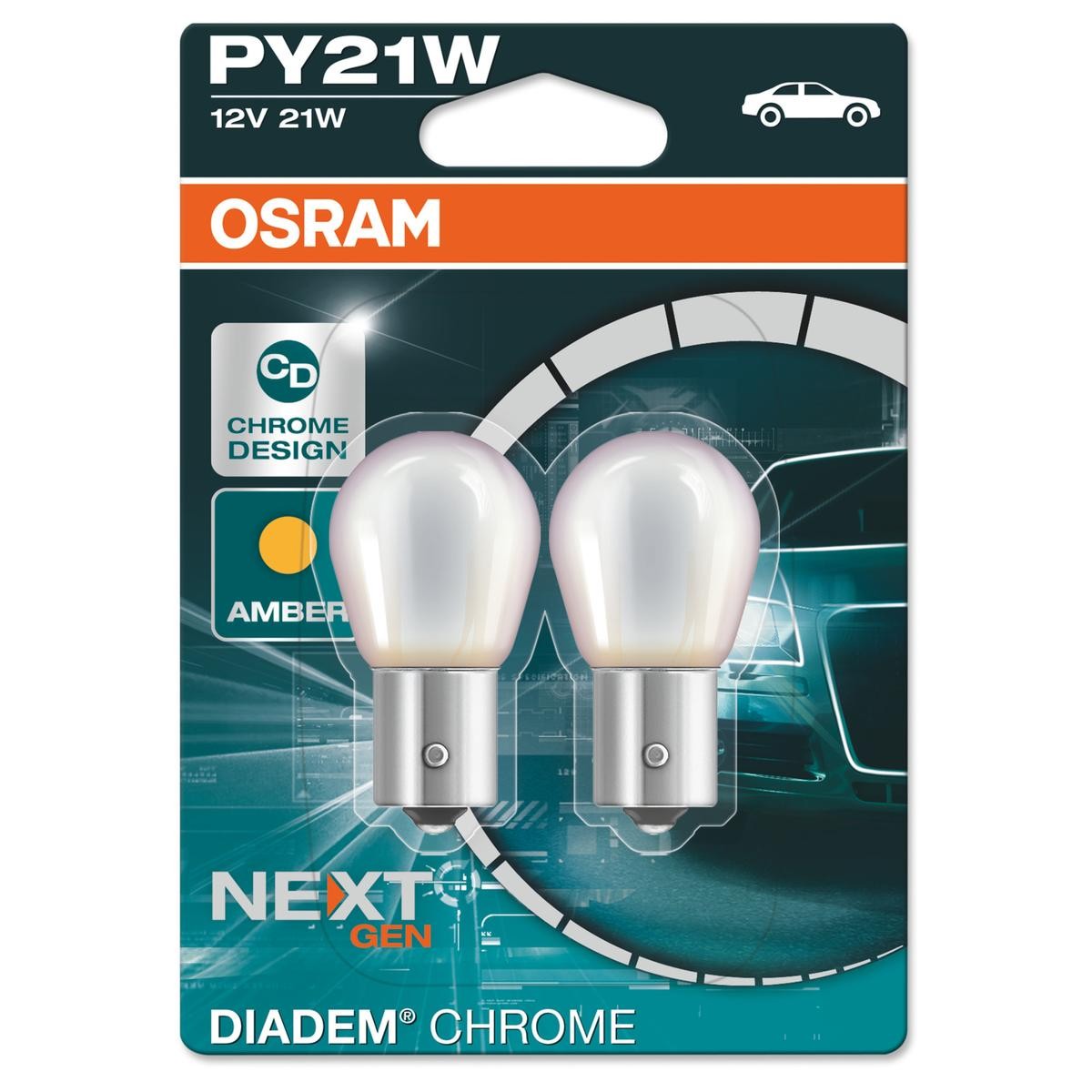 OSRAM Glühlampe, Blinkleuchte VW,AUDI,MERCEDES-BENZ 7507DC-02B von Osram