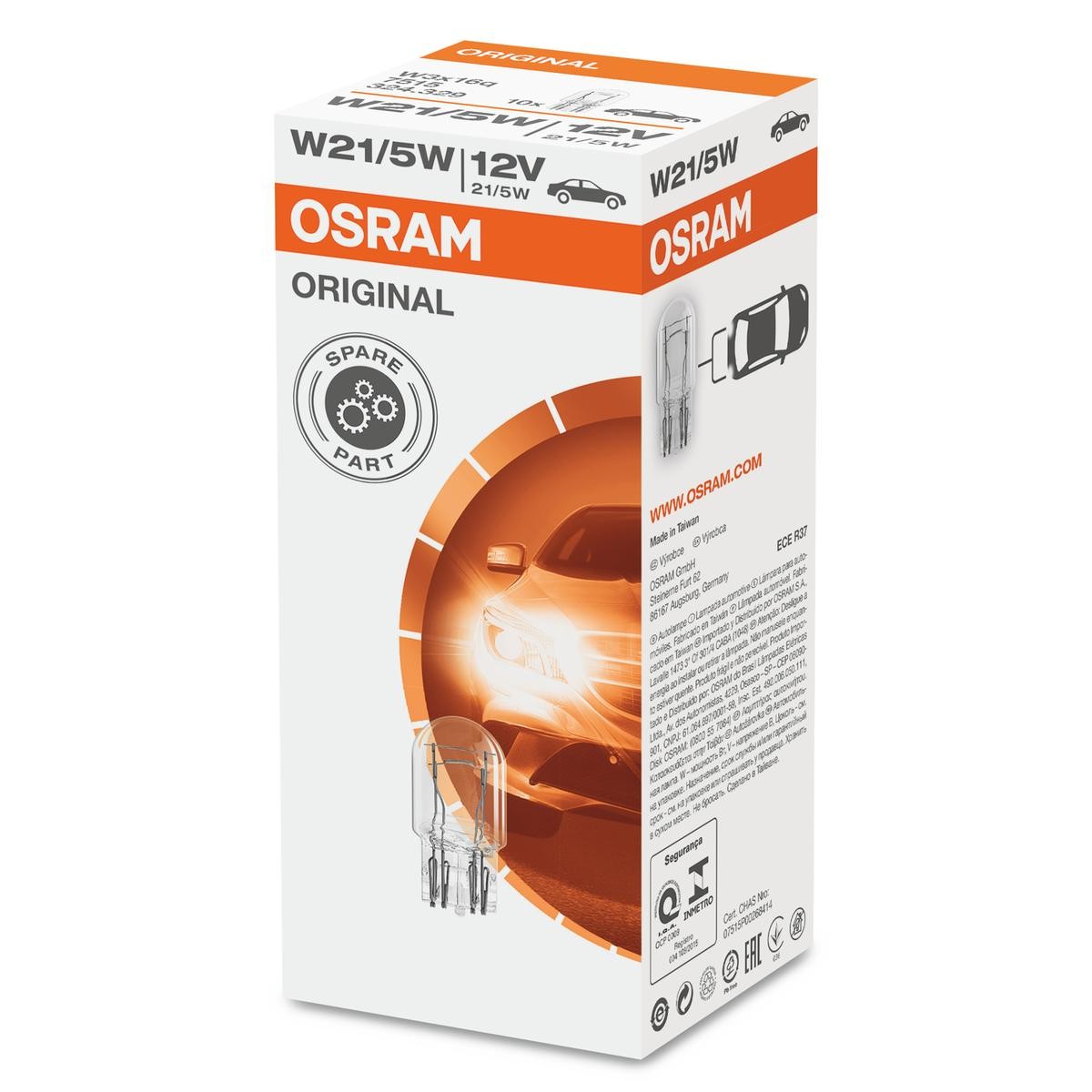 OSRAM Glühlampe, Brems-/Schlußlicht VW,MERCEDES-BENZ,OPEL 7515 OSRAM Glühlampe, Brems-/Schlußlicht VW,MERCEDES-BENZ,OPEL 7515 von Osram