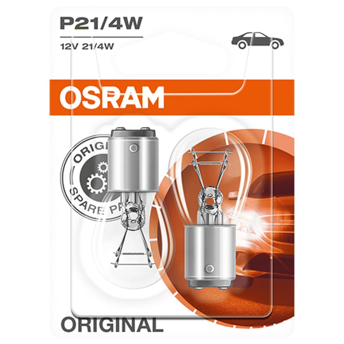 OSRAM Glühlampe, Brems-/Schlußlicht VW,AUDI,MERCEDES-BENZ 7225-02B von Osram