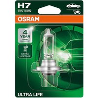 OSRAM Glühlampe, Fernscheinwerfer H7 64210ULT-01B  VW,AUDI,MERCEDES-BENZ,Golf IV Schrägheck (1J1),Golf V Schrägheck (1K1),POLO (9N_),TOURAN (1T1, 1T2) von Osram