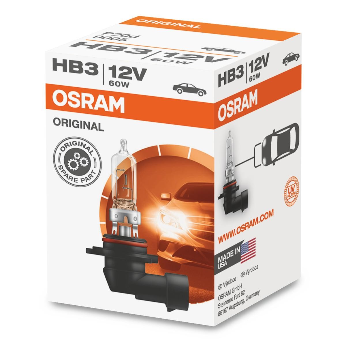OSRAM Glühlampe, Fernscheinwerfer VW,MERCEDES-BENZ,AUDI 9005 OSRAM Glühlampe, Fernscheinwerfer VW,MERCEDES-BENZ,AUDI 9005 von Osram