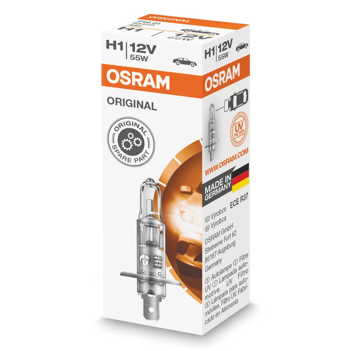 OSRAM Glühlampe, Fernscheinwerfer VW,AUDI,MERCEDES-BENZ 64150 von Osram