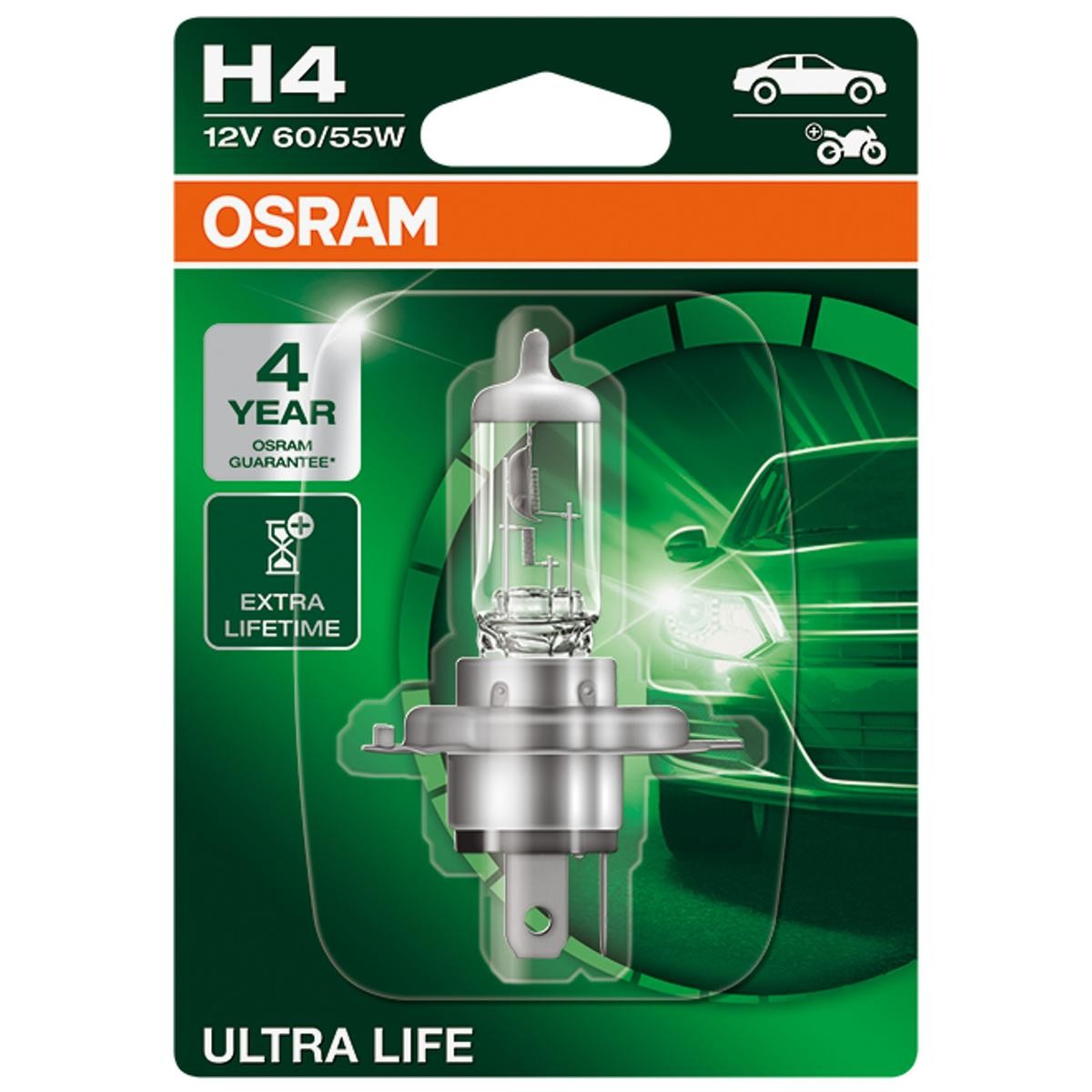 OSRAM Glühlampe, Fernscheinwerfer VW,AUDI,MERCEDES-BENZ 64193ULT-01B von Osram
