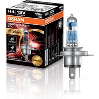 OSRAM Glühlampe, Fernscheinwerfer NIGHT BREAKER® 200 H4 64193NB200  VW,AUDI,MERCEDES-BENZ,Transporter V Bus (7HB, 7HJ, 7EB, 7EJ, 7EF, 7EG, 7HF, 7EC) von Osram