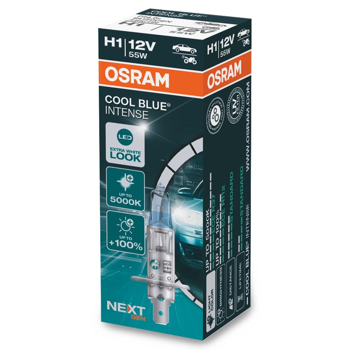 OSRAM Glühlampe, Fernscheinwerfer VW,AUDI,MERCEDES-BENZ 64150CBN von Osram
