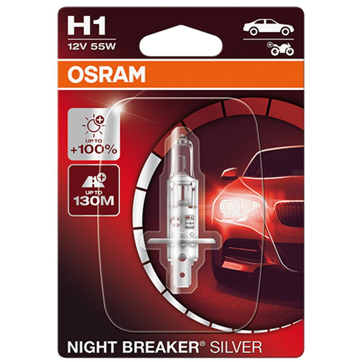 OSRAM Glühlampe, Fernscheinwerfer VW,AUDI,MERCEDES-BENZ 64150NBS-01B von Osram