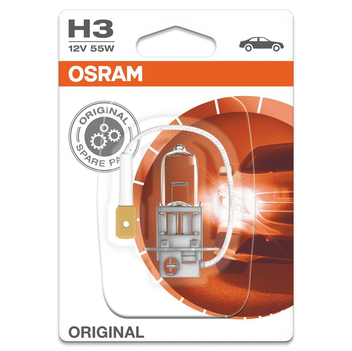 OSRAM Glühlampe, Fernscheinwerfer VW,AUDI,MERCEDES-BENZ 64151-01B von Osram
