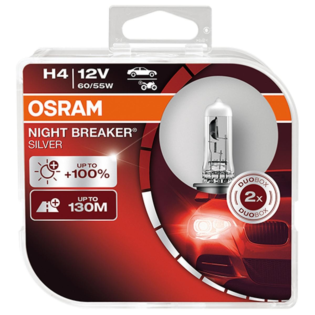 OSRAM Glühlampe, Fernscheinwerfer VW,AUDI,MERCEDES-BENZ 64193NBS-HCB von Osram