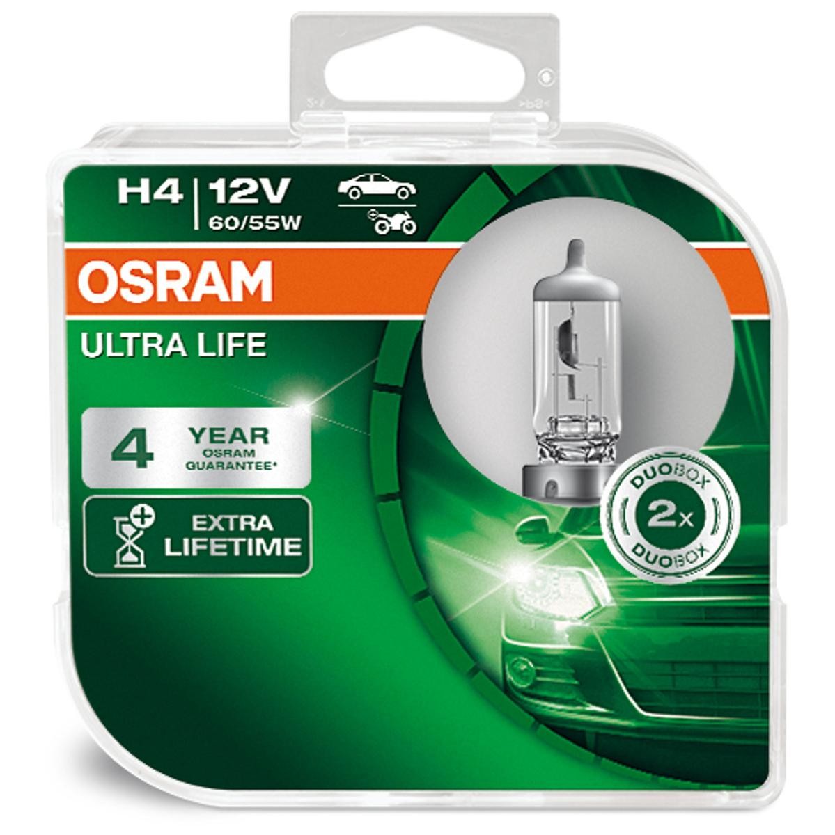 OSRAM Glühlampe, Fernscheinwerfer VW,AUDI,MERCEDES-BENZ 64193ULT-HCB 93012336 von Osram