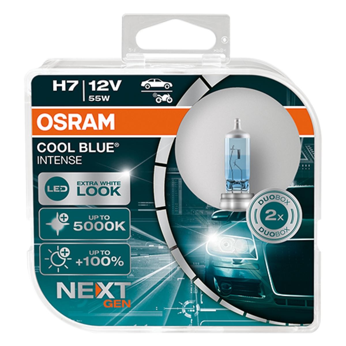 OSRAM Glühlampe, Fernscheinwerfer VW,AUDI,MERCEDES-BENZ 64210CBN-HCB von Osram