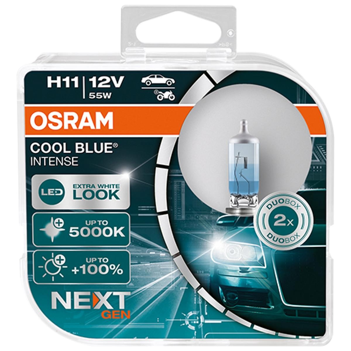 OSRAM Glühlampe, Fernscheinwerfer VW,AUDI,MERCEDES-BENZ 64211CBN-HCB von Osram
