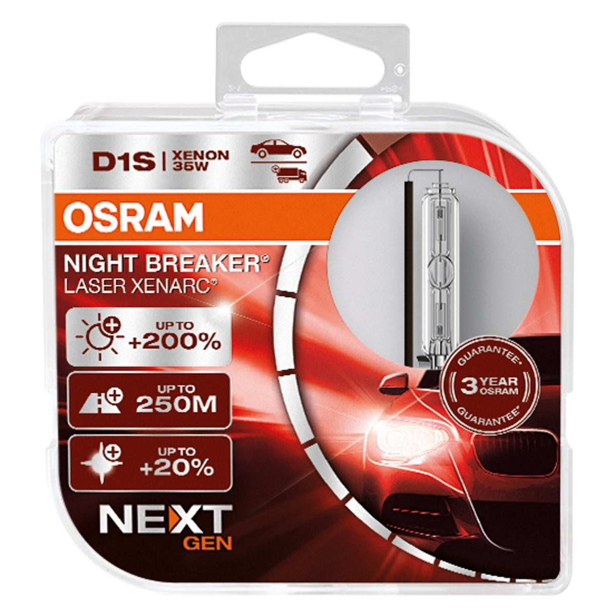 OSRAM Glühlampe, Fernscheinwerfer VW,AUDI,MERCEDES-BENZ 66140XNN-HCB von Osram