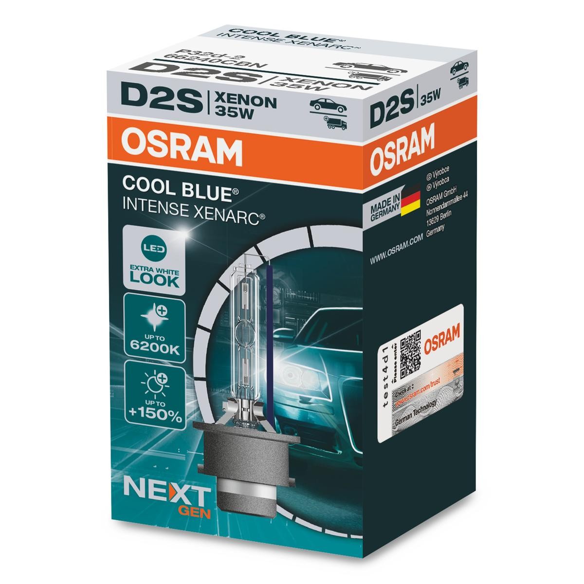 OSRAM Glühlampe, Fernscheinwerfer VW,AUDI,MERCEDES-BENZ 66240CBN von Osram