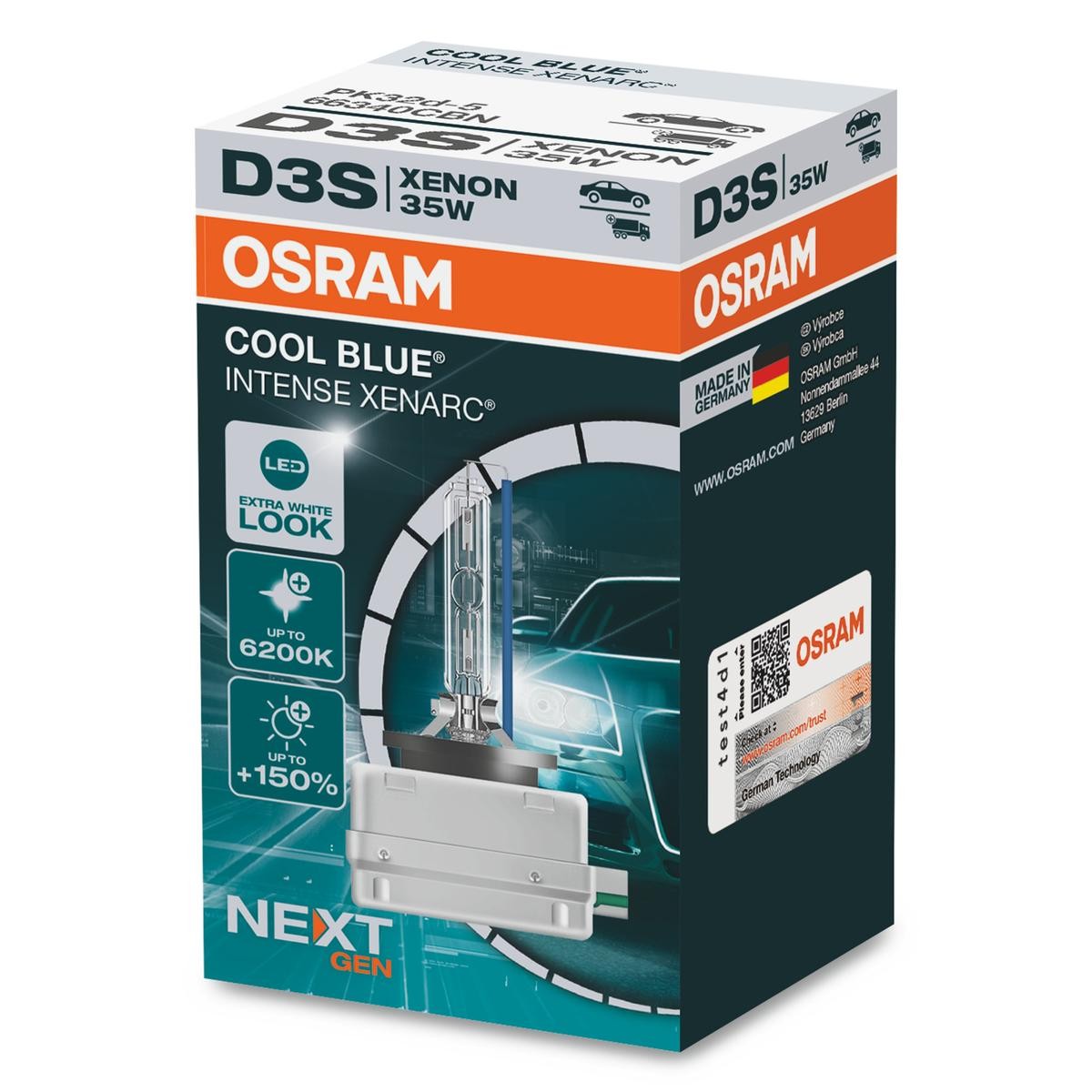 OSRAM Glühlampe, Fernscheinwerfer VW,AUDI,MERCEDES-BENZ 66340CBN 93065985,N10721806 von Osram