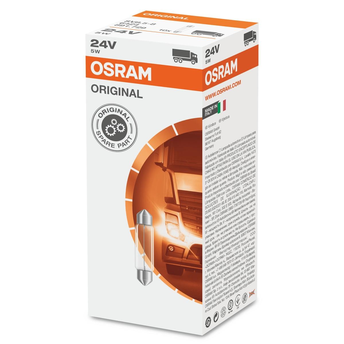 OSRAM Glühlampe, Kennzeichenleuchte MERCEDES-BENZ,CHEVROLET,IVECO 6424 OSRAM Glühlampe, Kennzeichenleuchte MERCEDES-BENZ,CHEVROLET,IVECO 6424 von Osram