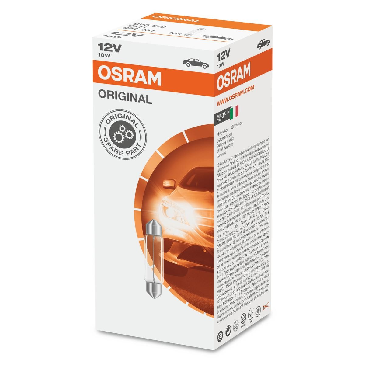 OSRAM Glühlampe VW,MERCEDES-BENZ,AUDI 6411 OSRAM Glühlampe VW,MERCEDES-BENZ,AUDI 6411 von Osram