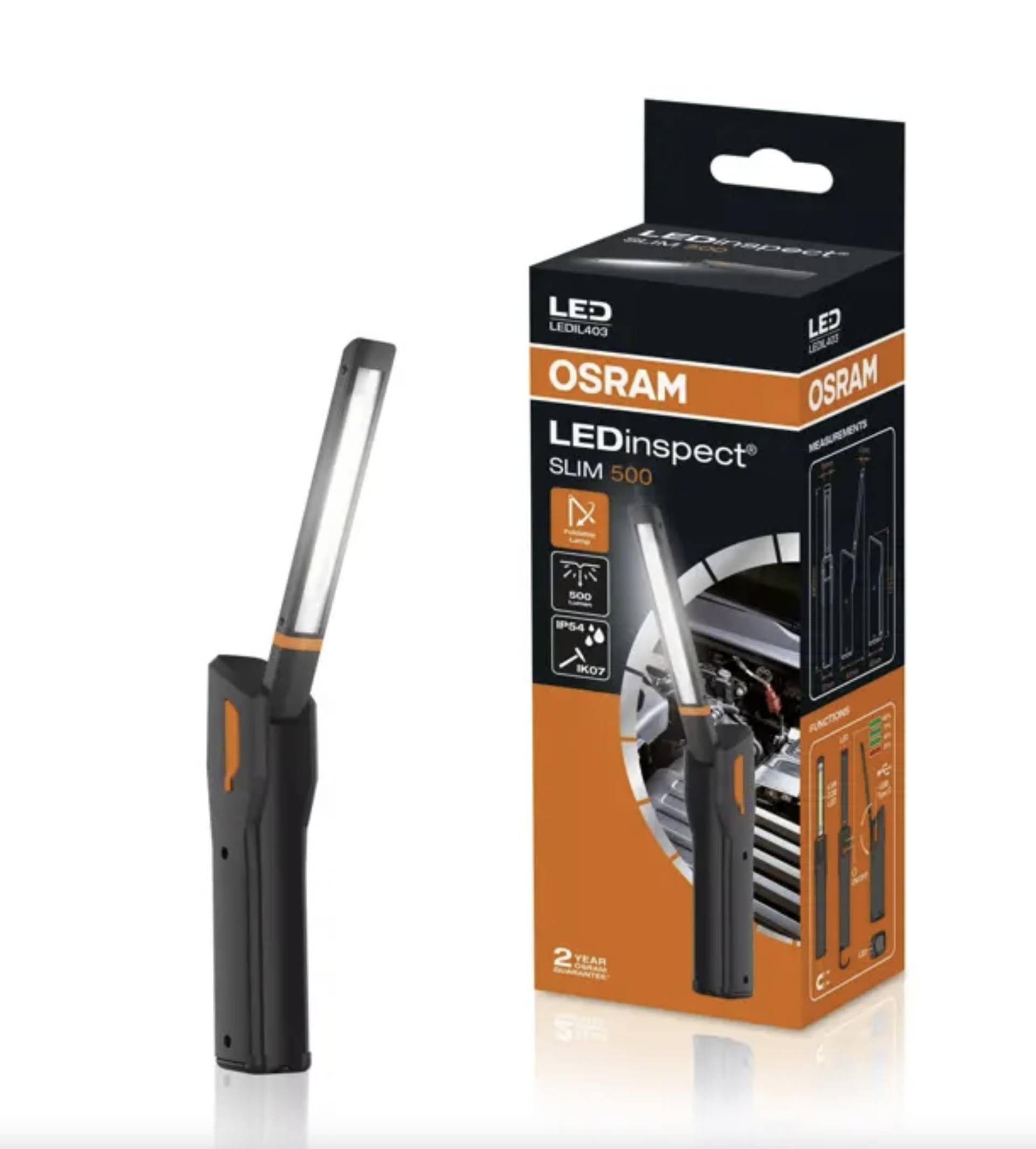 OSRAM LEDIL403 LEDinspect SLIM500, Inspektionsleuchte, 6000K, wiederaufladbare LED Arbeitsleuchte, magnetisch, biegsam, inkl. Haken OSRAM LEDIL403 LEDinspect SLIM500, Inspektionsleuchte, 6000K, wiederaufladbare LED Arbeitsleuchte, magnetisch, biegsam, inkl. Haken von Osram