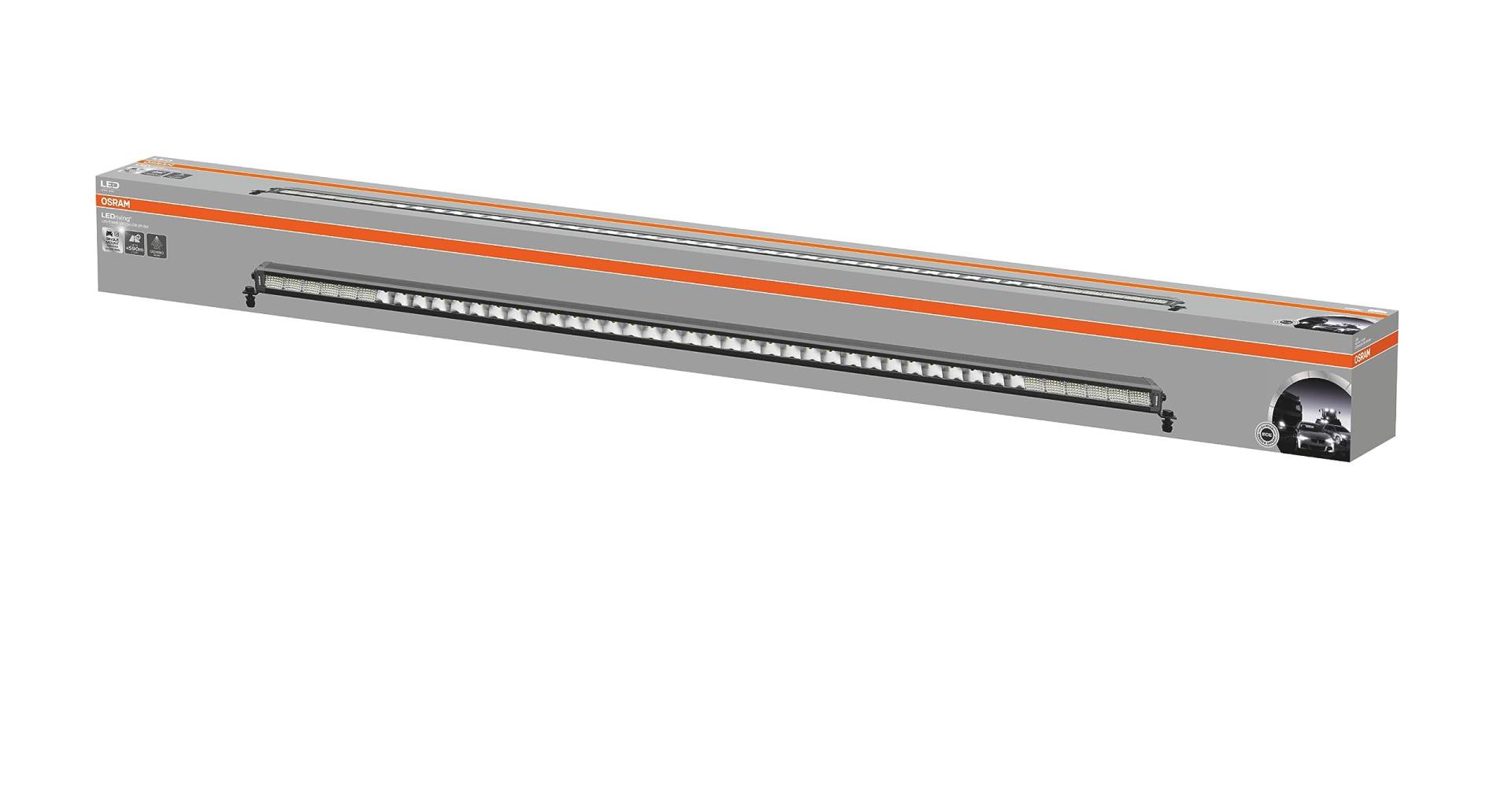 OSRAM LEDriving® Lightbar VX1250-CB SR SM, LED Zusatzscheinwerfer für Nah- und Fernlicht, combo, 6000K, 8000lm, Lichtstrahl bis zu 590m, 12V/24V, ECE Zulassung von Osram