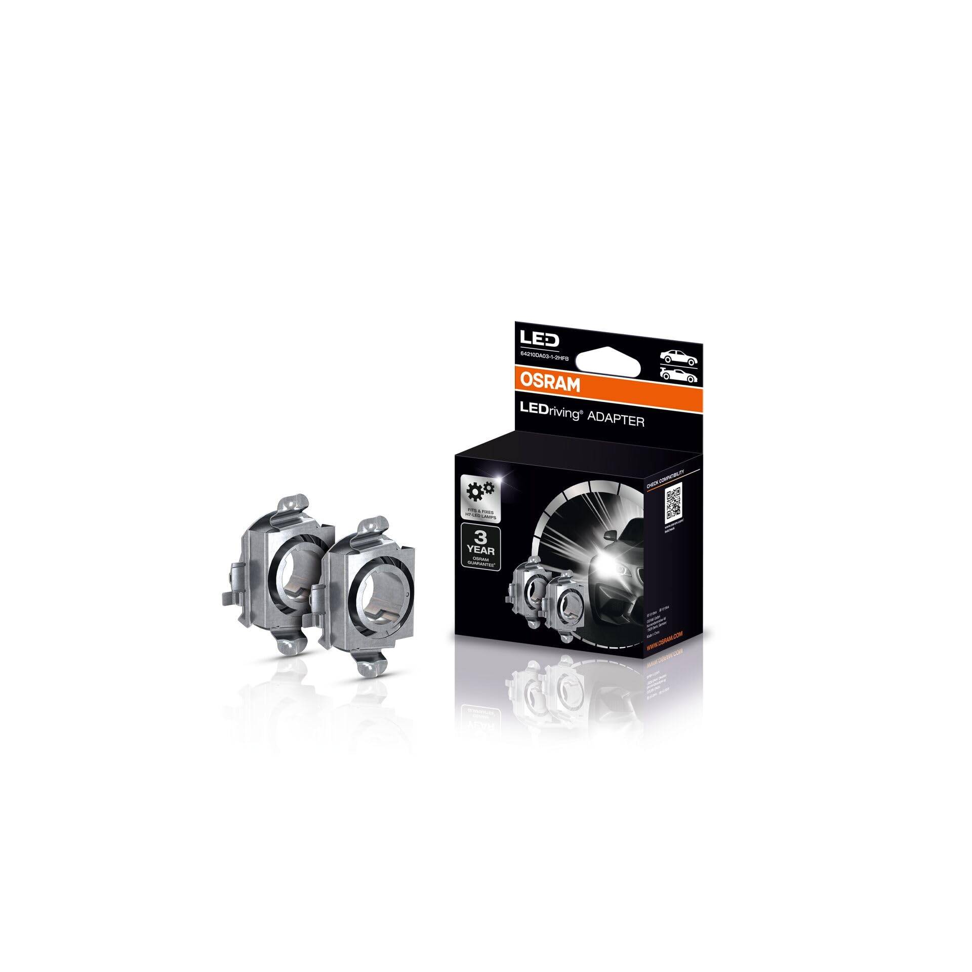 OSRAM LEDriving ADAPTER für NIGHT BREAKER H7-LED; 64210DA03-1; Lampenhalterung, Silber OSRAM LEDriving ADAPTER für NIGHT BREAKER H7-LED; 64210DA03-1; Lampenhalterung, Silber von Osram