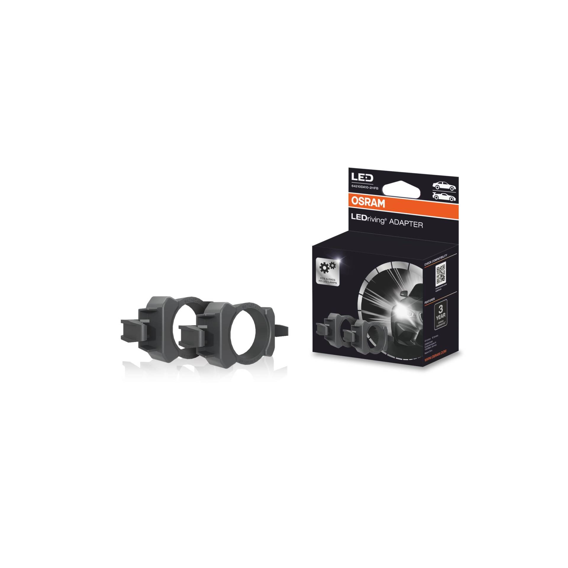 OSRAM LEDriving ADAPTER für NIGHT BREAKER H7-LED; 64210DA10; Lampenhalterung OSRAM LEDriving ADAPTER für NIGHT BREAKER H7-LED; 64210DA10; Lampenhalterung von Osram