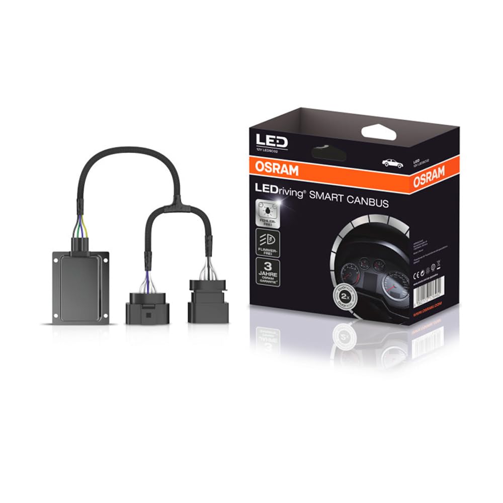 OSRAM LEDriving SMART CANBUS, LEDSC02-1, umgeht das Lampenausfallerkennungssystem Retrofit Lampen wie Night Breaker H7-LED - 12V, Duobox OSRAM LEDriving SMART CANBUS, LEDSC02-1, umgeht das Lampenausfallerkennungssystem Retrofit Lampen wie Night Breaker H7-LED - 12V, Duobox von Osram