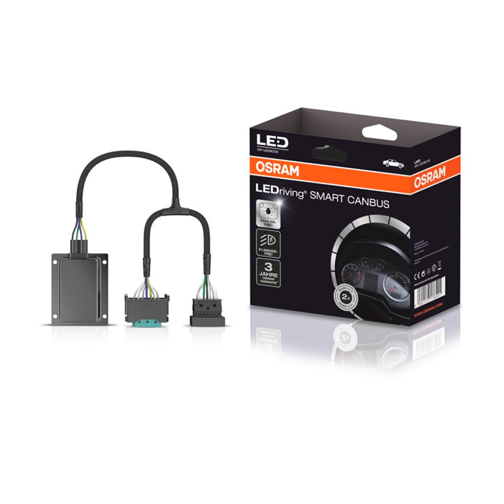 OSRAM LEDriving SMART CANBUS, LEDSC03-1, umgeht das Lampenausfallerkennungssystem für LED Retrofit Lampen wie Night Breaker H7-LED - Duobox OSRAM LEDriving SMART CANBUS, LEDSC03-1, umgeht das Lampenausfallerkennungssystem für LED Retrofit Lampen wie Night Breaker H7-LED - Duobox von Osram