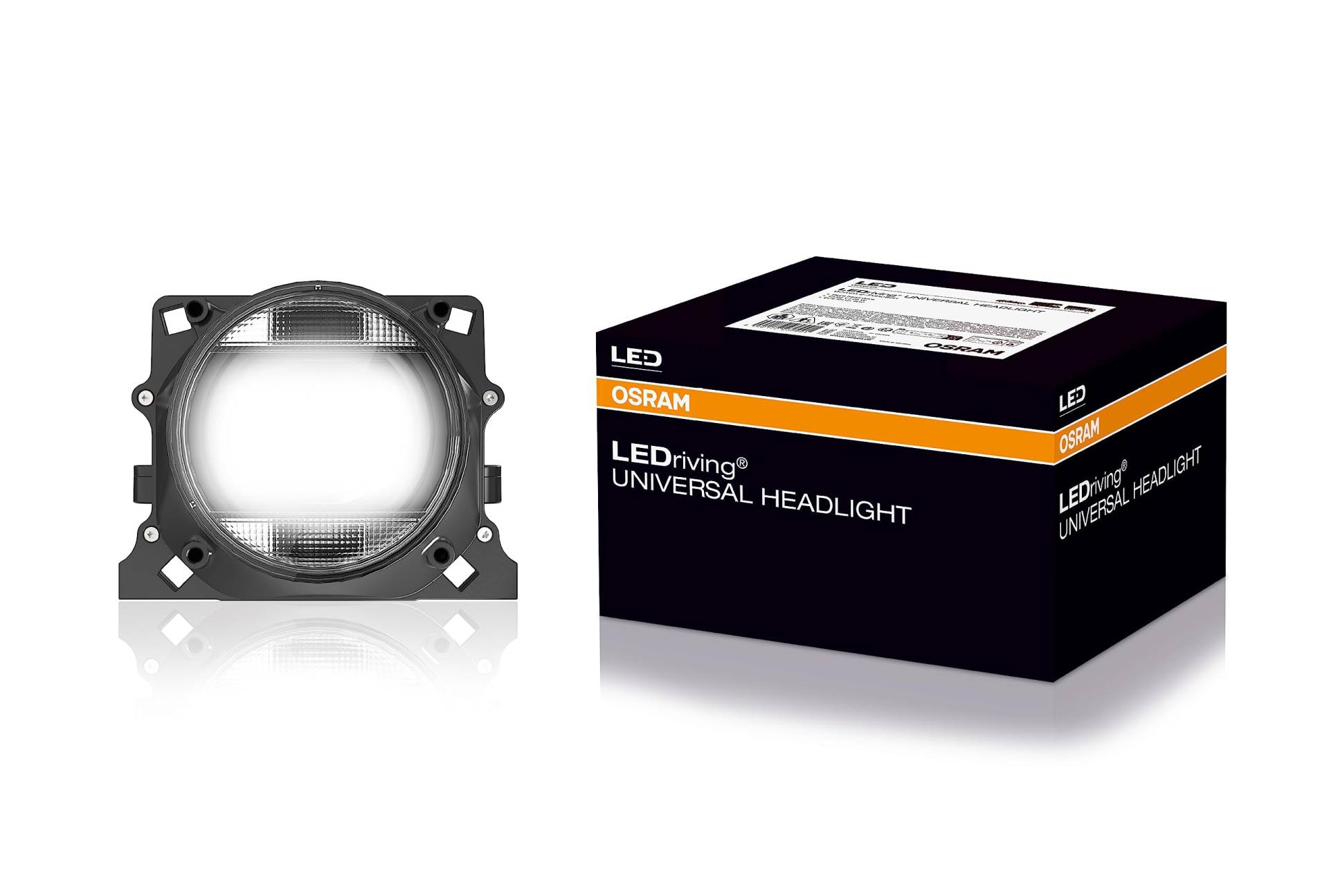OSRAM LEDriving Universal Headlight 104, LEDUHL104, LED-Fern- und Abblendlichtprojektor für Rechtslenkung von Osram