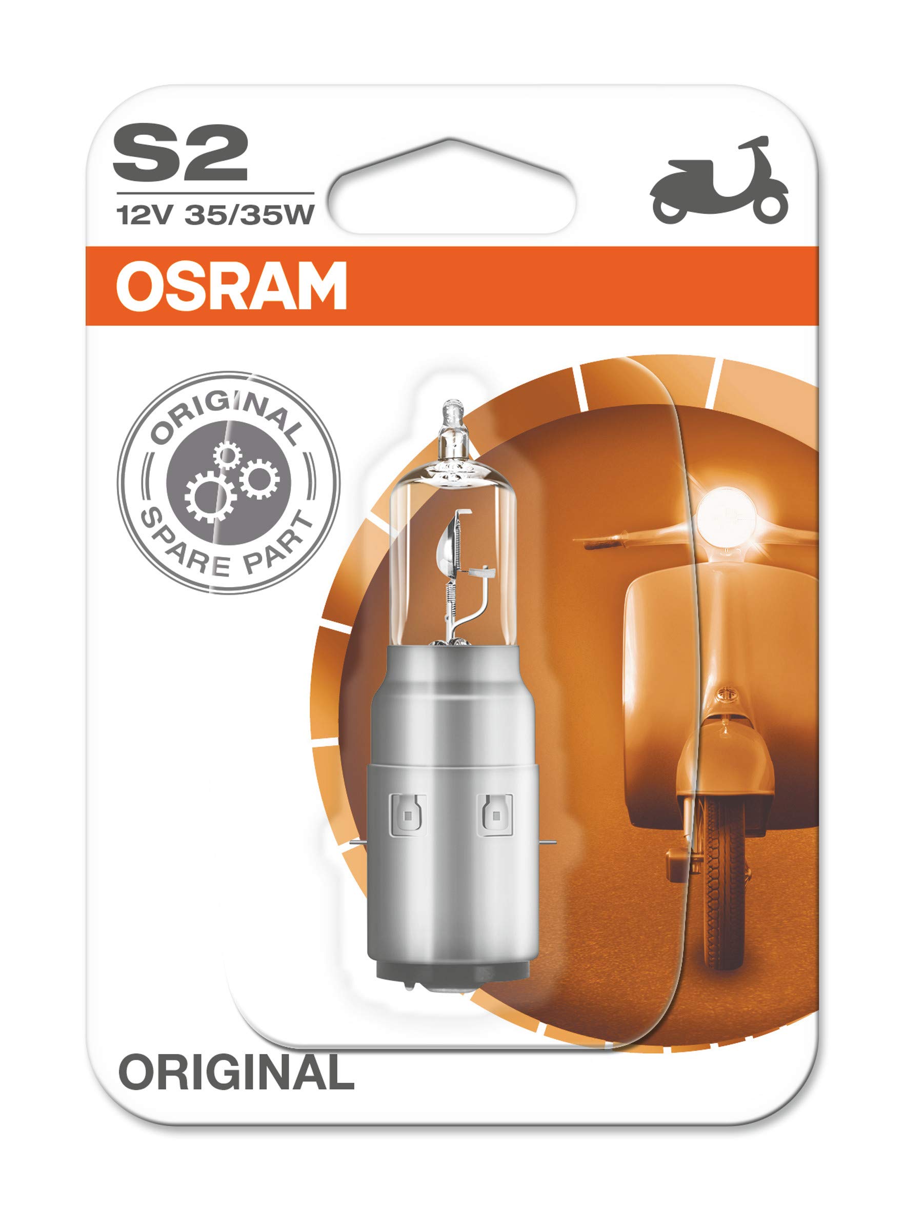 Osram MOTORCYCLE LAMPS S2, 64327-01B, 12V, Einzelblister von Osram