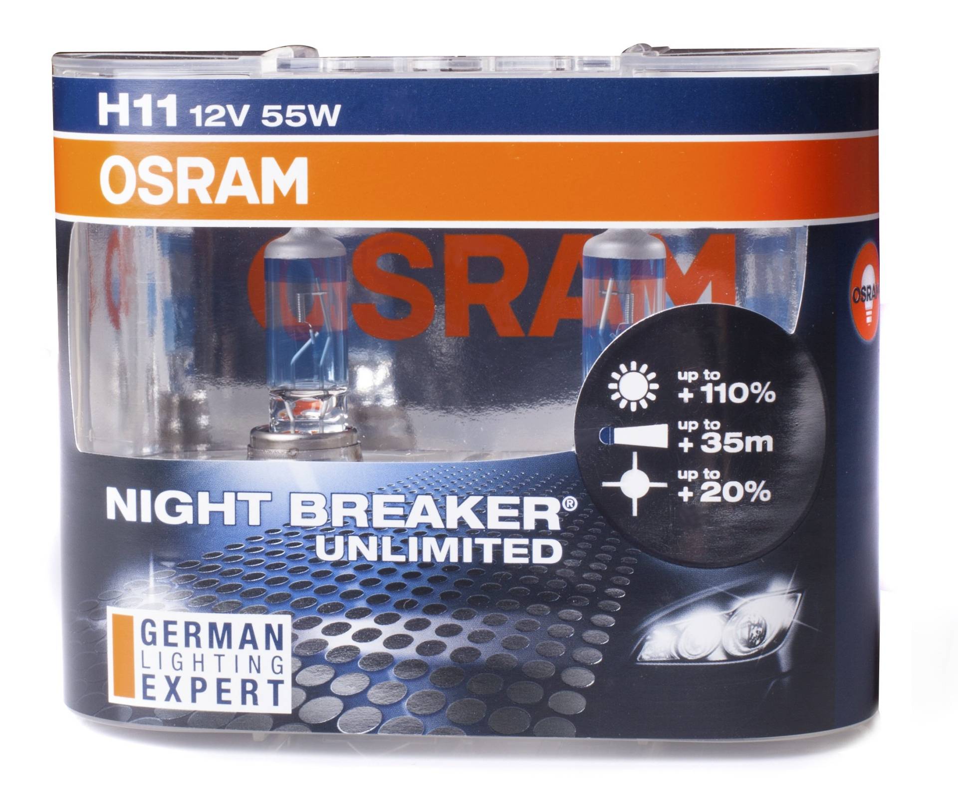 Osram NIGHT BREAKER UNLIMITED H11 Nebelleuchte, 64211NBU-HCB, 12V, Duo Box von Osram