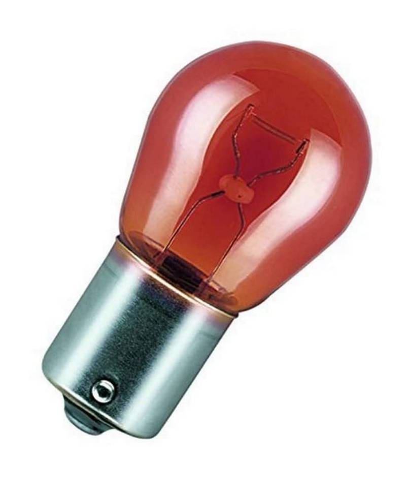 Osram ORIGINAL Blinklichtlampe PY21W, 7507, 12V, 10er Faltschachtel, rot von Osram