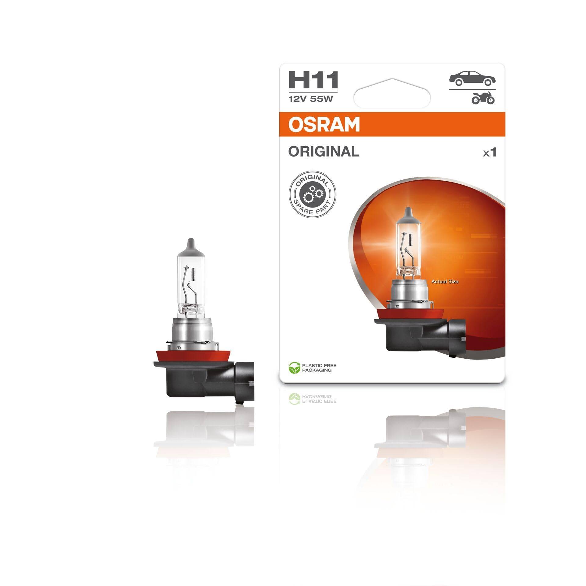 OSRAM 64211-01B Glühlampe, HALOGEN ORIGINAL 12V von Osram