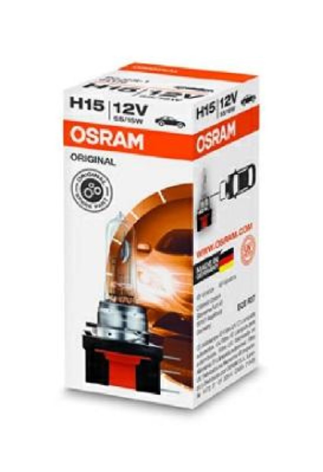 Osram ORIGINAL H15, 64176, 12V, 1er Faltschachtel von Osram