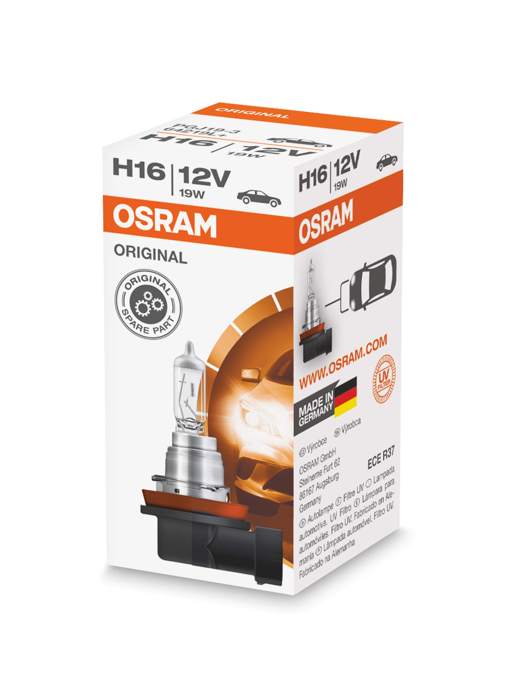 Osram ORIGINAL H16L+, 64219L+, 12V, 1er Faltschachtel Osram ORIGINAL H16L+, 64219L+, 12V, 1er Faltschachtel von Osram