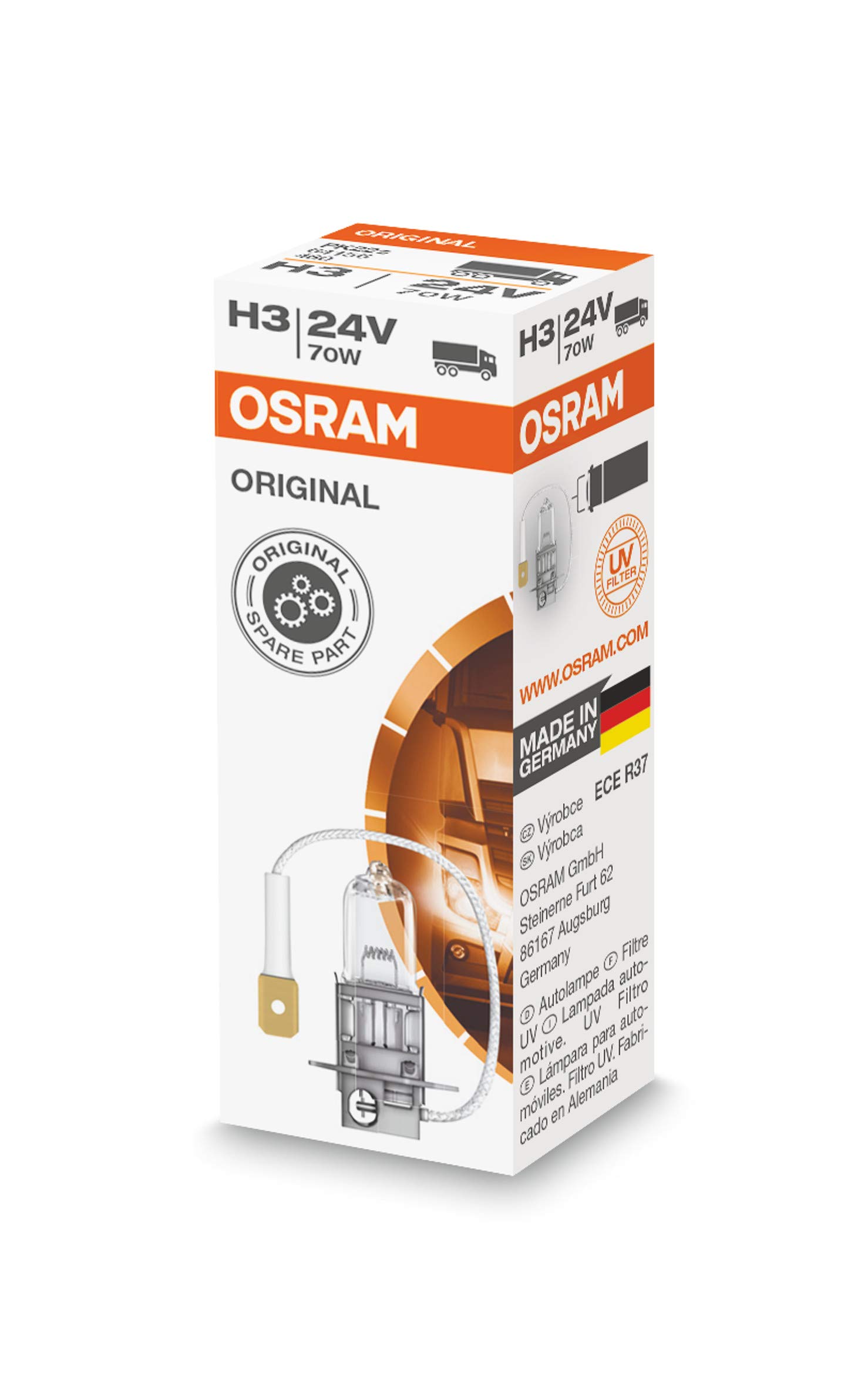 Osram 64156.TP ORIGINAL 64156, H3, 64156, 24V, 1er Faltschachtel Osram 64156.TP ORIGINAL 64156, H3, 64156, 24V, 1er Faltschachtel von Osram
