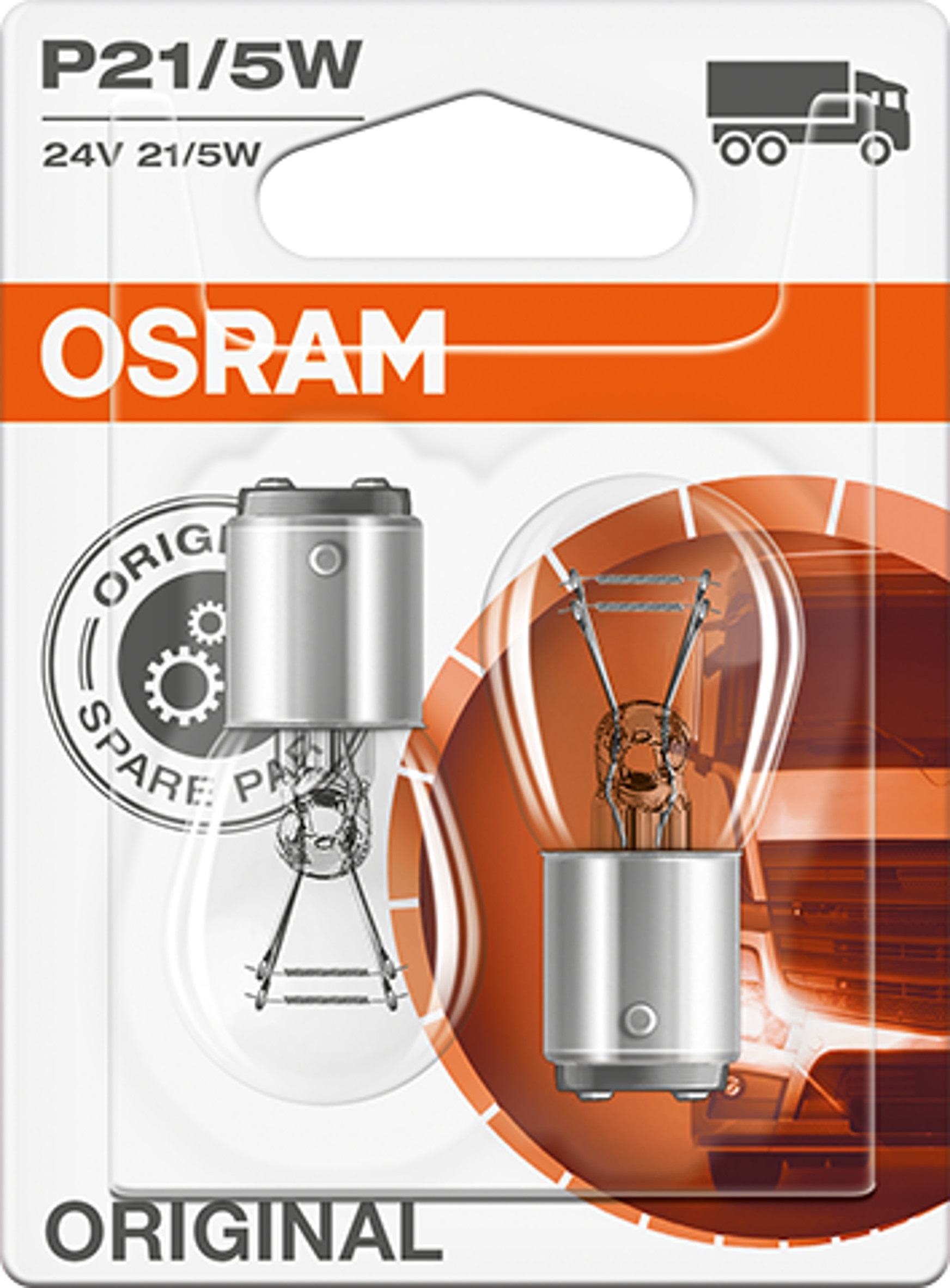 OSRAM Original P21/5W 24 V, 2 Stück von Osram